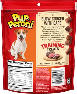 Show full view: Pup-Peroni Training Treats Made with Real Beef Dog Treats, 44.8-oz bundle slide 4 of 11