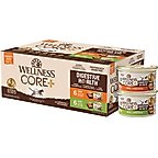 Wellness CORE+ Digestive Health Chicken & Turkey Pate Variety Pack Grain-Free Natural Wet Cat Food, 3-oz can, case of 12