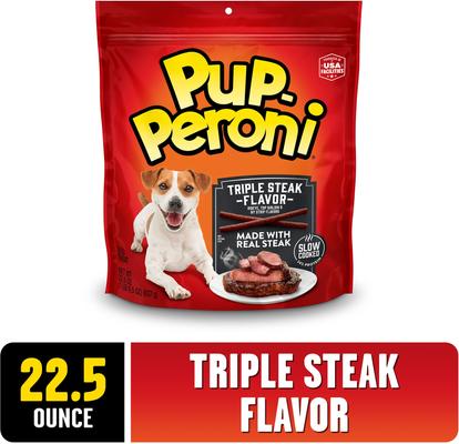 Show full view: Pup-Peroni Triple Steak Flavor Dog Treats, 22.5-oz bag slide 3 of 11