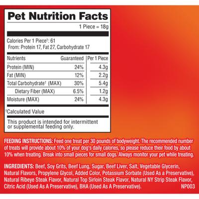 Show full view: Pup-Peroni Triple Steak Flavor Dog Treats, 22.5-oz bag slide 9 of 11