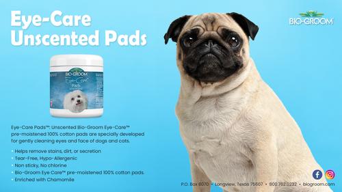 Show full view: Bio-Groom Eye-Care Unscented Pads Dog, Cat & Small Pet Eye Wipes, 5.2-fl oz bottle slide 4 of 6