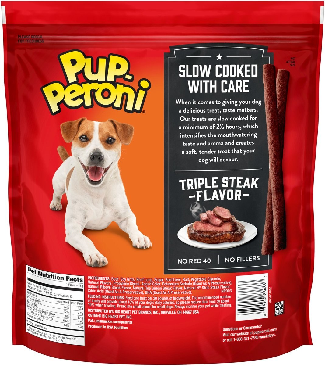 Pup-Peroni Triple Steak Flavor Dog Treats