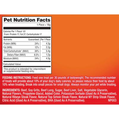 Show full view: Pup-Peroni Triple Steak Flavor Dog Treats, 35-oz bag slide 9 of 11