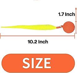 allforpaws Modern Cat Thrill Jumping Ball Cat Toy, Orange slide 2 of 9