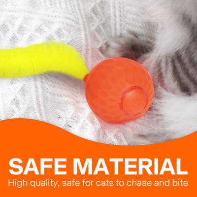 Show full view: allforpaws Modern Cat Thrill Jumping Ball Cat Toy, Orange slide 7 of 10