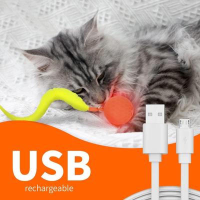 Show full view: allforpaws Modern Cat Thrill Jumping Ball Cat Toy, Orange slide 5 of 10