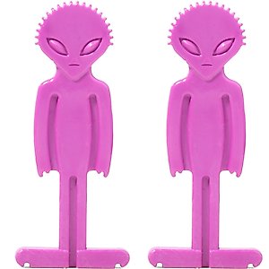 BulliBone Alien Bone Nylon Apple & Cinnamon Flavored Dog Hard Chew Toy, Large, 2 count