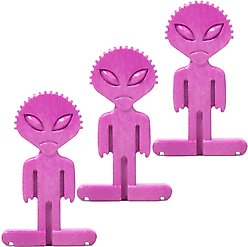 BulliBone Alien Bone Nylon Apple & Cinnamon Flavored Dog Hard Chew Toy, Small, 3 count