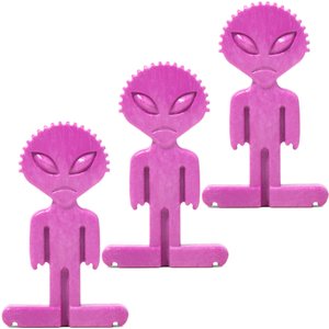 BulliBone Alien Bone Nylon Apple & Cinnamon Flavored Dog Hard Chew Toy, Small, 3 count