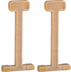 BulliBone Nylon Beef Flavor Dental Dog Chew Toy, Large, 2 count
