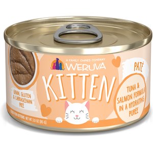 Weruva Tuna & Salmon Formula in a Hydrating Puree Wet Cat Food, 3-oz, 12 count