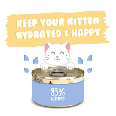 Show full view: Weruva Kitten Chicken Formula Au Jus Grain-Free Wet Cat Food, 3-oz can, case of 12 slide 7 of 13