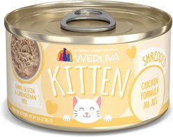 Weruva Kitten Chicken Formula Au Jus Grain-Free Wet Cat Food, 3-oz, 12 count