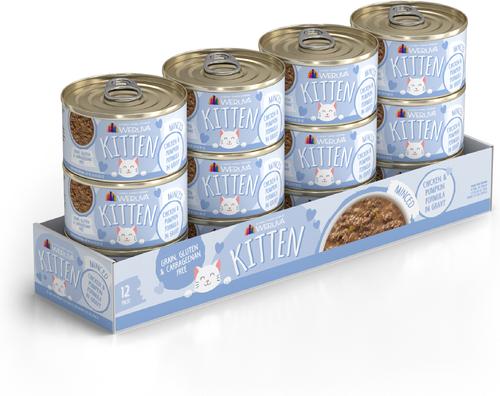 Show full view: Weruva Kitten Chicken & Pumpkin Formula in Gravy Wet Cat Food, 3-oz can, case of 12 slide 3 of 12