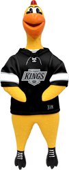 Littlearth NHL Rubber Chicken Squeaky Dog Chew Toy, Los Angeles Kings