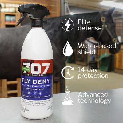 Show full view: Formula 707 Fly Deny Spray for Horses, 32-fl oz bottle slide 2 of 7