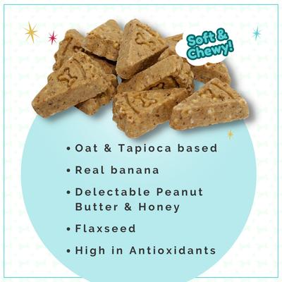 Show full view: The Lazy Dog Cookie Co. Pup-PIE & Ice Cream Slices Banana Nut with Honey & Bacon Dog Treats, 5-oz pouch slide 4 of 6