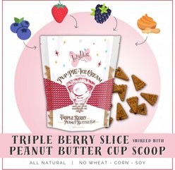 The Lazy Dog Cookie Co. Pup-PIE & Ice Cream Slices Triple Berry with Peanut Butter Dog Treats, 5-oz pouch slide 2 of 5