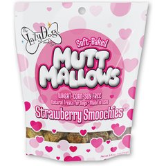 The Lazy Dog Cookie Co. Mutt Mallows Strawberry Smoochies Soft-Baked Dog Treats, 5-oz bag