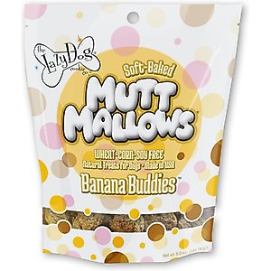 The Lazy Dog Cookie Co. Mutt Mallows Banana Buddies Soft-Baked Dog Treats, 5-oz bag