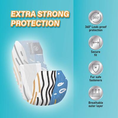 Show full view: HoneyCare All Absorb Scented Male Dog Wraps, Small: 12 to 19-in waist, 100 count slide 4 of 9