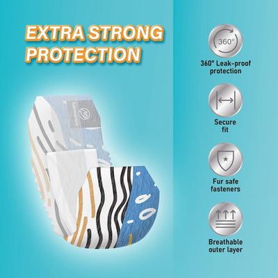 Show full view: HoneyCare All Absorb Scented Male Dog Wraps, Large: 25 to 29.5-in waist, 80 count slide 3 of 7