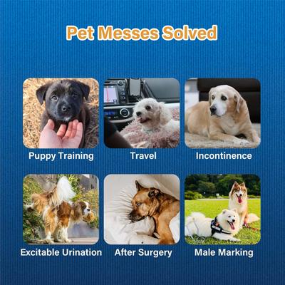 Show full view: HoneyCare Disposable Male Dog Wraps, Large: 25 to 29.5-in waist, 40 count slide 5 of 7