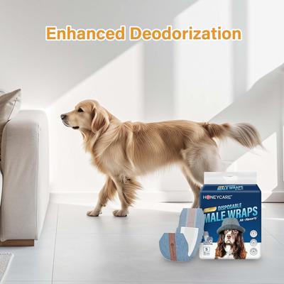 Show full view: HoneyCare Disposable Male Dog Wraps, Medium: 18 to 25-in waist, 40 count slide 3 of 6