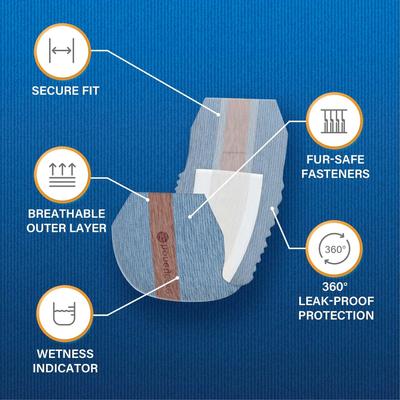 Show full view: HoneyCare Disposable Male Dog Wraps, Medium: 18 to 25-in waist, 40 count slide 2 of 6