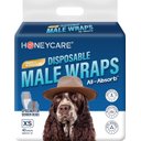 HoneyCare Disposable Male Dog Wraps, X-Small: 6 to 13-in waist, 40 count