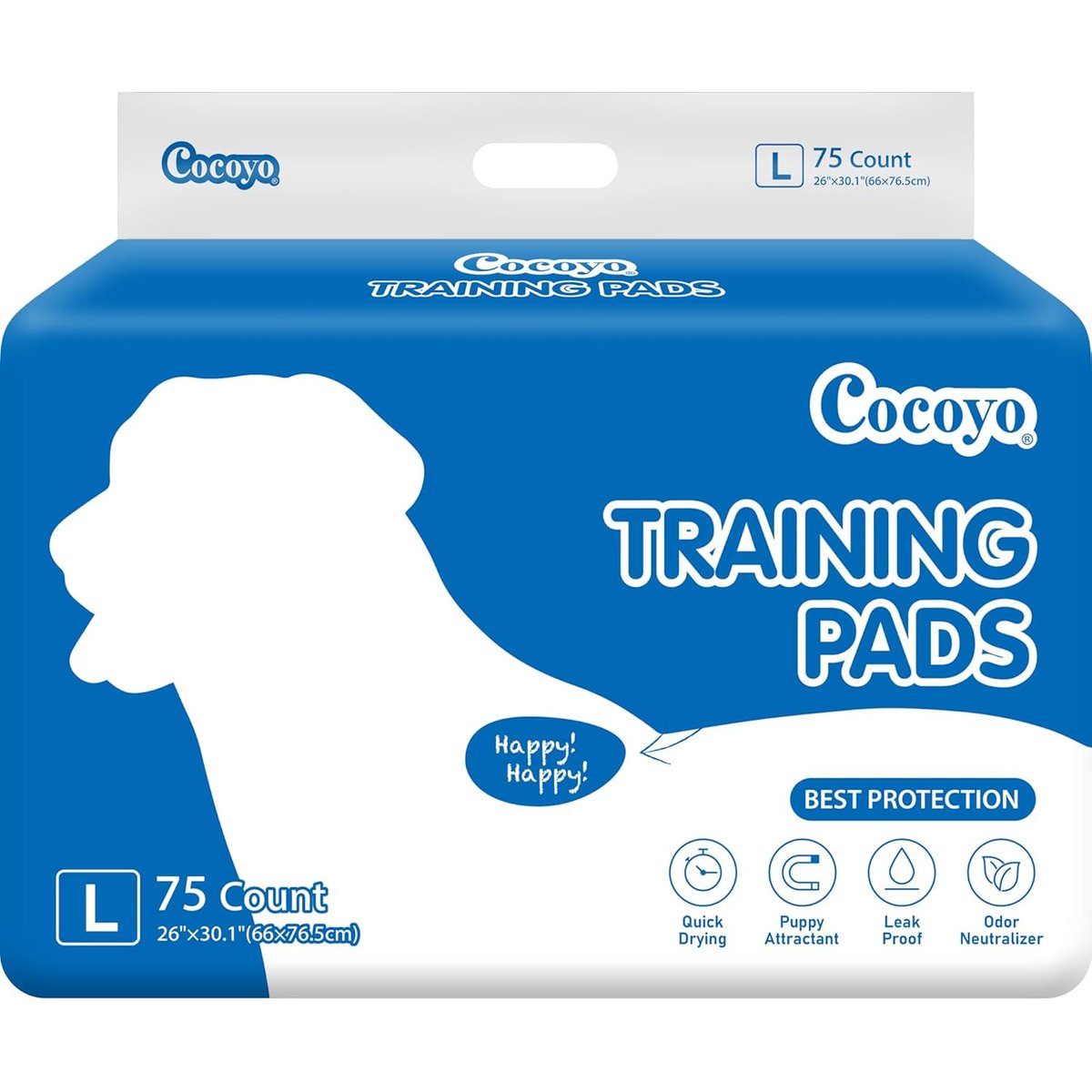 COCOYO Best Value Dog Training Pads, 26 x 30-in, 75 Count