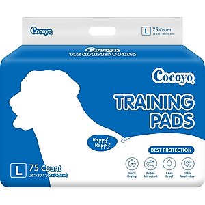 COCOYO Best Value Dog Training Pads, 26 x 30-in, 75 Count