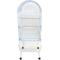 Show in main carousel: YML Round Top Bird Cage with Wheeled Stand, White slide 1 of 1