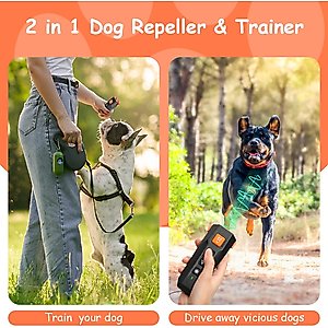 VIVIPAL 2-in1 Ultrasonic Indoor/Outdoor Dog Bark Deterrent Device