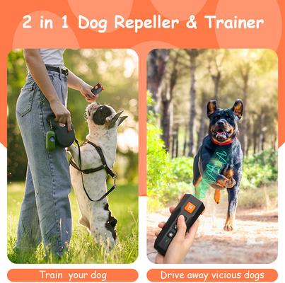 Show full view: VIVIPAL 2-in1 Ultrasonic Indoor/Outdoor Dog Bark Deterrent Device slide 6 of 10