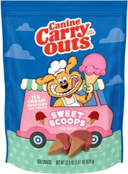 Canine Carry Outs Sweet Scoops Chicken Flavor Soft & Chewy Dog Treats, 22.5-oz bag