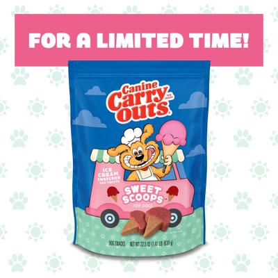 Show full view: Canine Carry Outs Sweet Scoops Chicken Flavor Soft & Chewy Dog Treats, 22.5-oz bag slide 4 of 8
