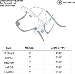 Littlearth NHL Dog & Cat Pet Baseball Hat, Tampa Bay Lightning, Small slide 2 of 3