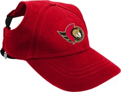 Littlearth NHL Dog & Cat Pet Baseball Hat, Ottawa Senators, X-Large