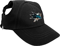 Littlearth NHL Dog & Cat Pet Baseball Hat, Small, San Jose Sharks