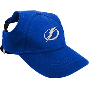 Littlearth NHL Dog & Cat Pet Baseball Hat, Large, Tampa Bay Lightning