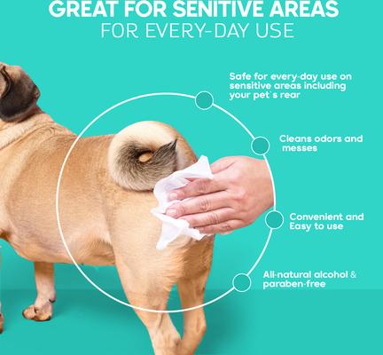 Show full view: PAWS & BONES Extra-Gentle Unscented Dog & Cat Wipes, 110 count slide 6 of 9