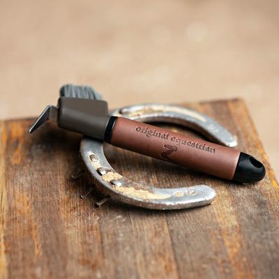 Show full view: Horze Maddox Leather Handle Horse Hoof Pick, Dark Brown slide 4 of 4