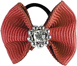 Horze Sparkling Mane Horse Bows, Red