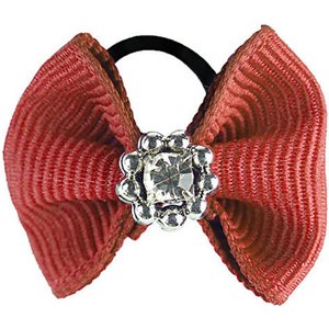 Horze Sparkling Mane Horse Bows, Red