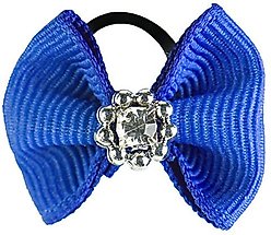 Horze Sparkling Mane Horse Bows, Blue