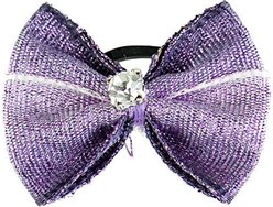 Horze Metallic Mane Horse Bows, Purple