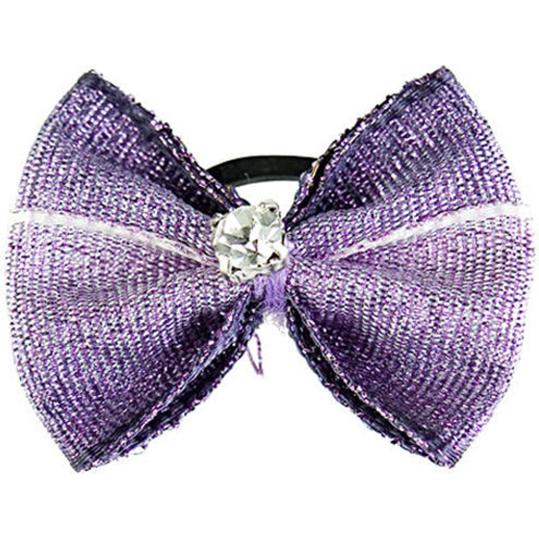 Horze Metallic Mane Horse Bows, Purple