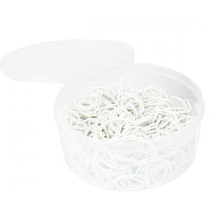 Horze Horse Braiding Bands, White, 500 count