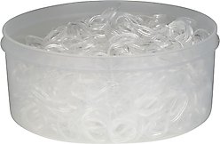 Horze Horse Braiding Bands, Clear, 500 count